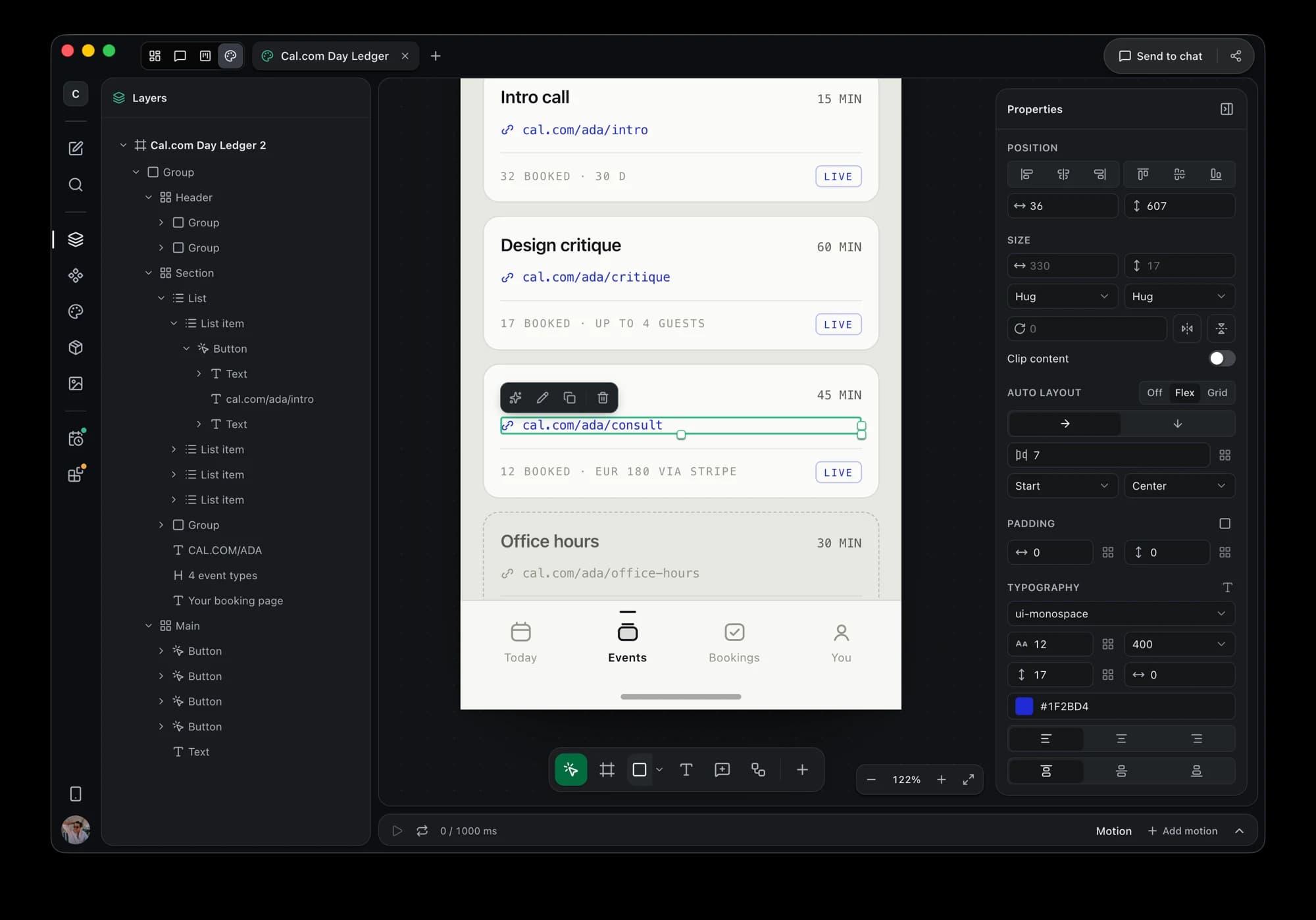 The Pathrule Studio design canvas, with the layer tree on the left and the properties panel on the right